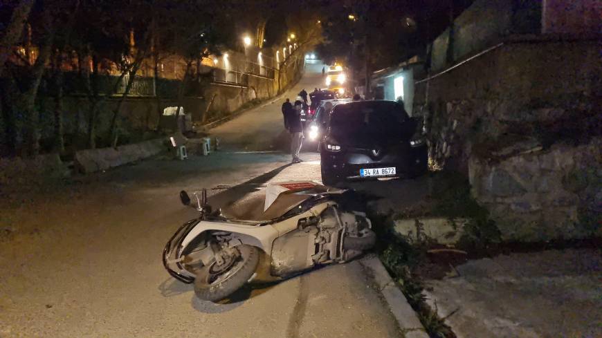 İstanbul - Sarıyer'de otomobil ile çarpışan motosiklet sürücüsü hayatını kaybetti