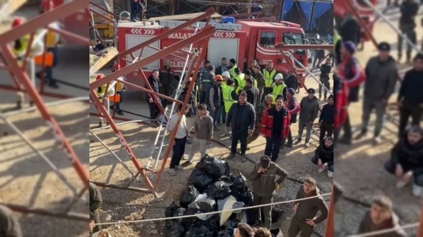 Malatya'da işçilerin kaldığı 3 konteyner yandı