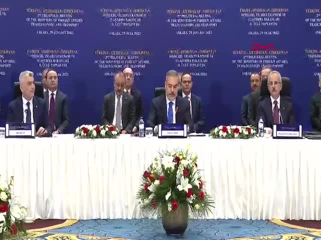 ANKARA -Bakan Fidan ve Bolat, Türkiye, 'Azerbaycan ve Özbekistan 3'lü Mekanizma Toplantısı'nda konuştu 