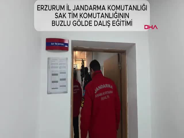 ERZURUM - Jandarmanın 'buz' gibi eğitim