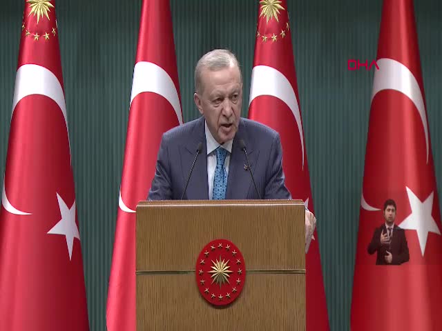 ANKARA - Cumhurbaşkanı Erdoğan, Kabine Toplantısı sonrası açıklamalarda bulundu