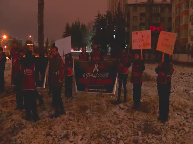 MALATYA- 6 Şubat depremlerinde hayatını kaybedenler, Hayat Sitesi'nin bulunduğu alanda anıldı