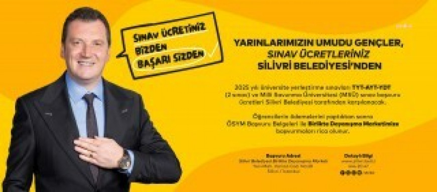 Silivri Belediyesi, öğrencilerin sınav başvuru ücretlerini karşılayacak